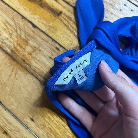 Naked Zebra Blue Romper - Picture 6 of 7